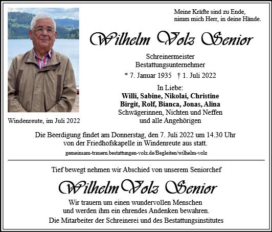 Profilbild von Wilhelm Volz